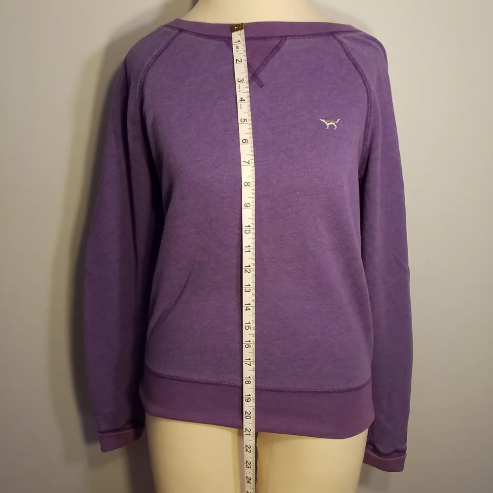 VICTORIA'S SECRET PINK Crewneck Sweatshirt Small Purple - Picture 3 of 5